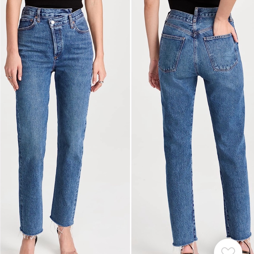 NWOT Agolde Crisscross Straight Jeans